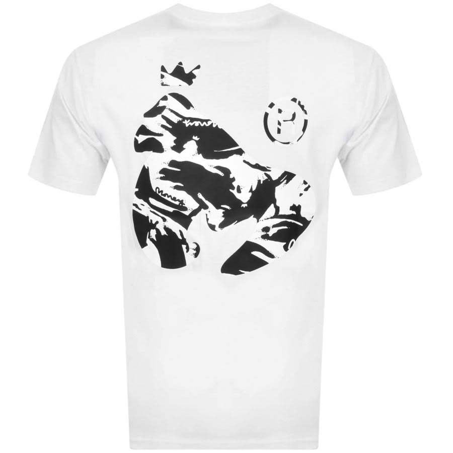 Alternative Image for ProductMoney Crew Neck Camo Logo T Shirt White2